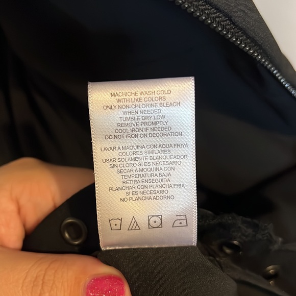 Sam Edelman black scalloped trim grommets cocktail sheer mini dress, size 4 - Picture 10 of 10